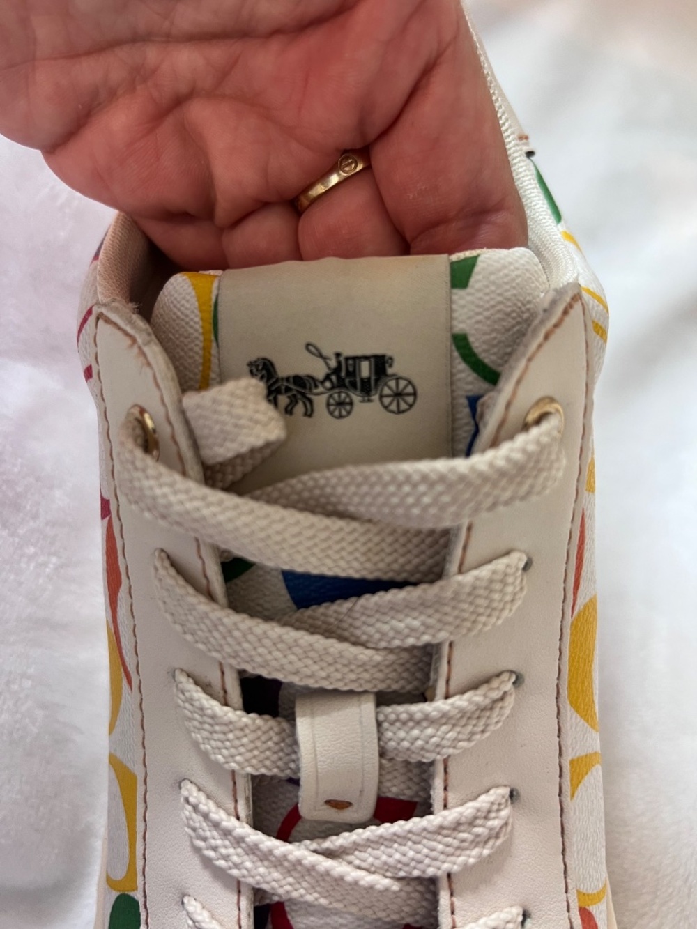 Coach Pride Collection Low Top Sneakers 8.5B - Picture 8 of 13